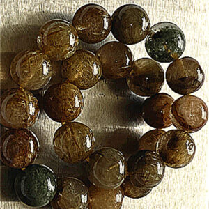 貴族に好みの濃ゆい針水晶ブレスレット